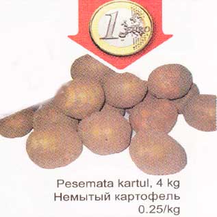 Allahindlus - Pesemata kartul, 4 kg