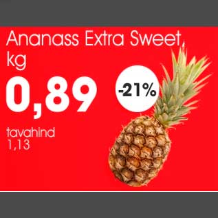 Allahindlus - Ananass Extra Sweet, kg