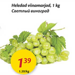 Allahindlus - Heledad viinamarjad, 1 kg