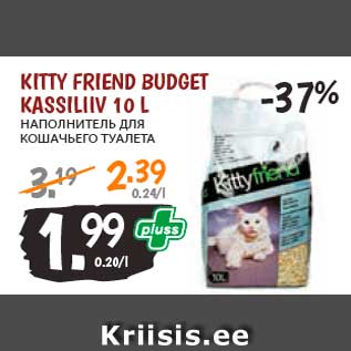 Allahindlus - KITTY FRIEND BUDGET KASSILIIV 10 L