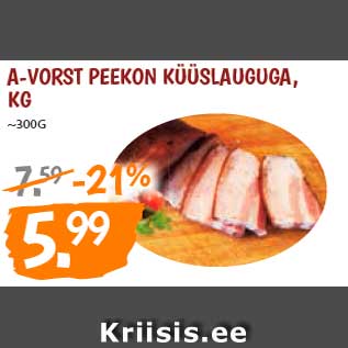 Allahindlus - A-VORST PEEKON KÜÜSLAUGUGA, KG