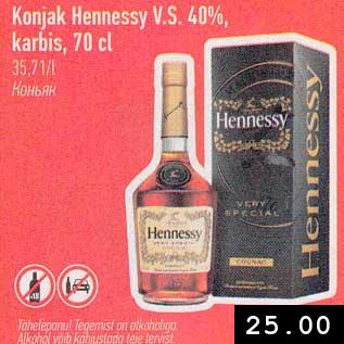 Allahindlus - Konjak Hennessy V.S.