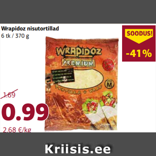 Allahindlus - Wrapidoz nisutortillad 6 tk / 370 g