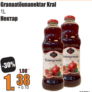 Allahindlus - Granaatõunanektar Kral 1L