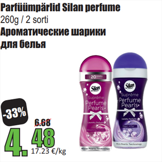 Allahindlus - Parfüümpärlid Silan perfume 260g / 2 sorti