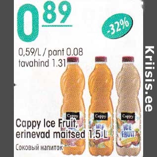 Allahindlus - Cappy Ice Fruit, erinevad maitsed 1,5 L