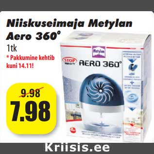 Allahindlus - Niiskuseimaja Metylan Aero 360 1tk