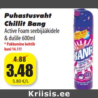 Allahindlus - Puhastusvaht Chillit Bang