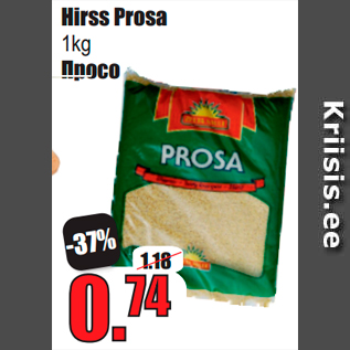 Allahindlus - Hirss Prosa 1kg