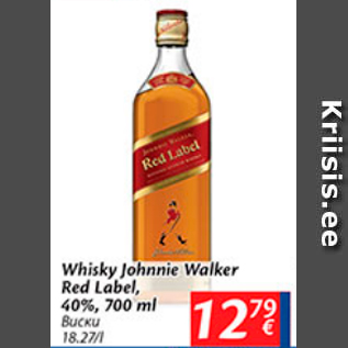 Allahindlus - Whisky Johnnie Walker Red Label