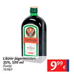 Allahindlus - Liköör Jägermeister