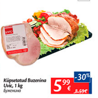 Allahindlus - Küpsetatud Buzenina Uvic, 1 kg