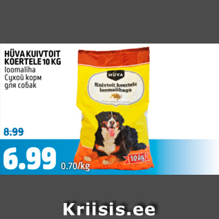 Allahindlus - HÜVA KUIVTOIT KOERTELE 10 KG