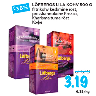 Allahindlus - LÖFBERGS LILA KOHV 500 G