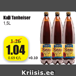 Allahindlus - Kali Tanheiser 1,5 L