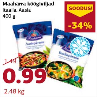 Allahindlus - Maahärra köögiviljad Itaalia, Aasia 400 g