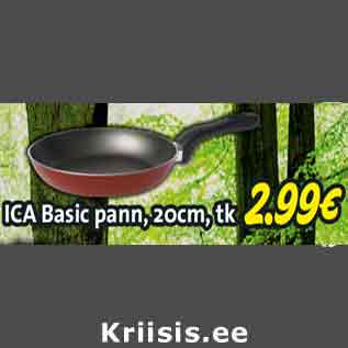 Allahindlus - ICA Basic pann, 20cm, tk