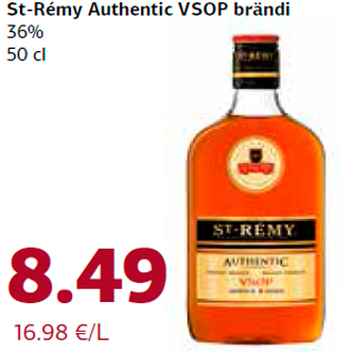 Allahindlus - St-Rémy Authentic VSOP brändi