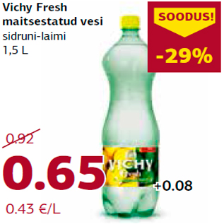 Allahindlus - Vichy Fresh maitsestatud vesi