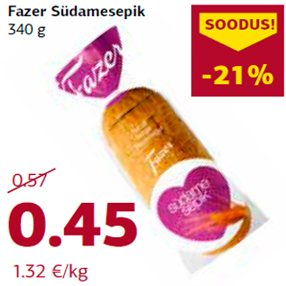 Allahindlus - Fazer Südamesepik 340 g