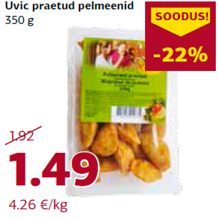 Allahindlus - Uvic praetud pelmeenid 350 g