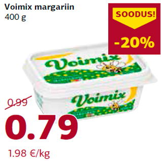 Allahindlus - Voimix margariin 400 g