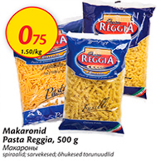 Allahindlus - Makaronid Pasta Reggia