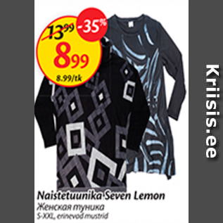 Allahindlus - Naistetuunika Seven Lemon