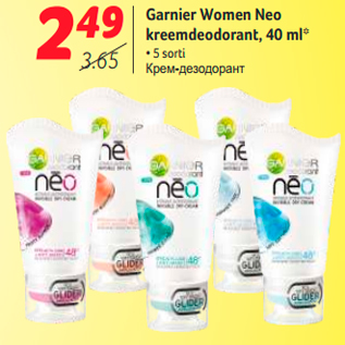 Allahindlus - Garnier Women Neo kreemdeodorant