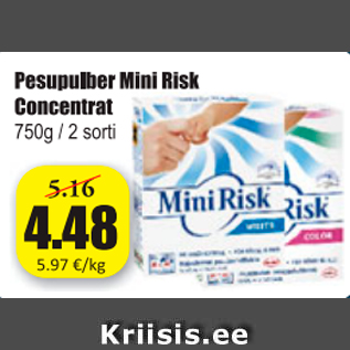 Allahindlus - Pesupulber Mini Risk Concentrat