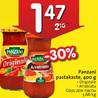 Allahindlus - Panzani pastakaste, 400 g