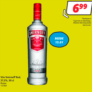 Allahindlus - Viin Smirnoff Red