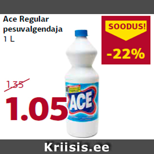 Allahindlus - Ace Regular pesuvalgendaja 1 L