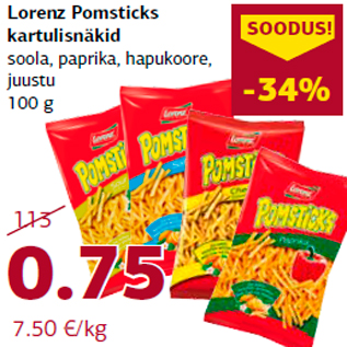 Allahindlus - Lorenz Pomsticks kartulisnäkid