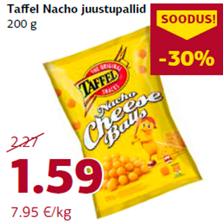 Allahindlus - Taffel Nacho juustupallid 200 g