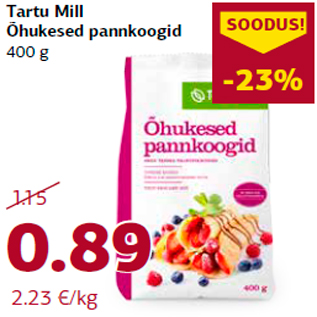 Allahindlus - Tartu Mill Õhukesed pannkoogid 400 g