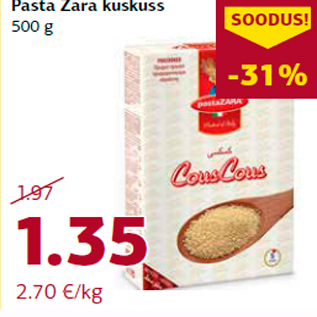 Allahindlus - Pasta Zara kuskuss 500 g