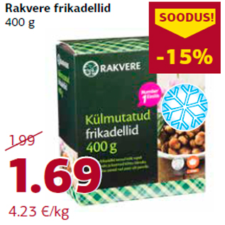 Allahindlus - Rakvere frikadellid 400 g