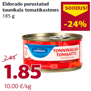 Allahindlus - Eldorado purustatud tuunikala tomatikastmes 185 g