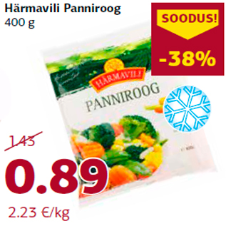 Allahindlus - Härmavili Panniroog 400 g