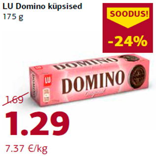 Allahindlus - LU Domino küpsised 175 g