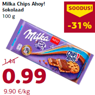 Allahindlus - Milka Chips Ahoy! šokolaad 100 g