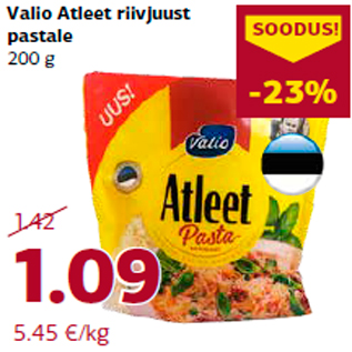 Allahindlus - Valio Atleet riivjuust pastale 200 g