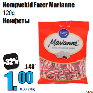 Allahindlus - Kompvekid Fazer Marianne 120g