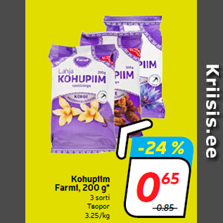 Allahindlus - Kohupiim Farmi, 200 g*