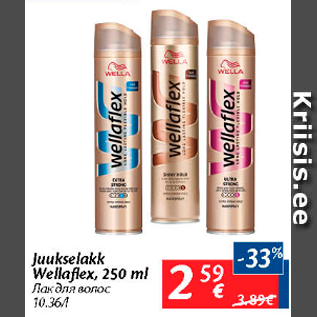 Allahindlus - Juukselakk Wellaflex, 250 ml