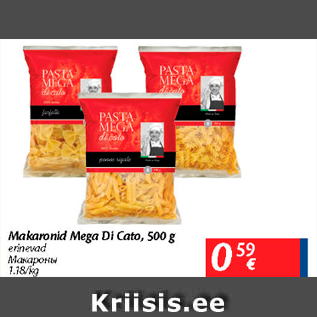 Allahindlus - Makaronid Mega Di Cato, 500 g