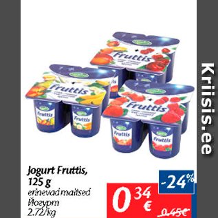 Allahindlus - Jogurt Fruttis, 125 g