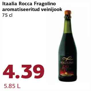 Allahindlus - Itaalia Rocca Fragolino aromatiseeritud veinijook 75 cl