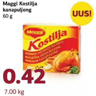 Allahindlus - Maggi Kostilja kanapuljong 60 g